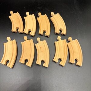 Track Curved Wood Set Brio Thomas Toys R Us  Pieces Lot of 9